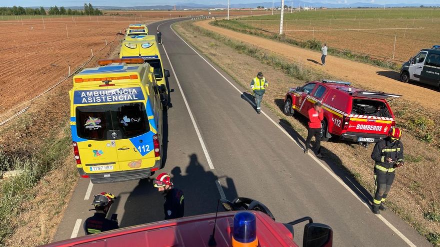 Accidente mortal entre Laguna de Negrillos y Villaestrigo del Páramo.