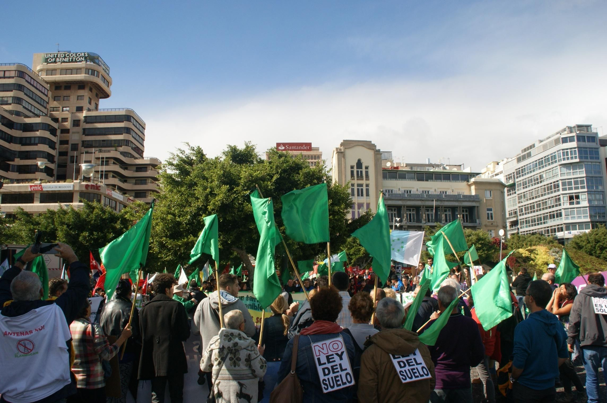 Final de la marcha, ya en la plaza de España