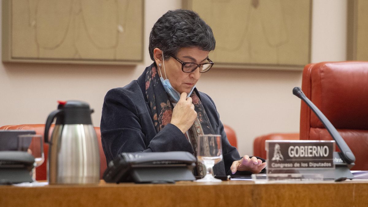 Archivo - La ministra de Asuntos Exteriores, Unión Europea y Cooperación, Arancha González Laya, en una comparecencia en el Congreso