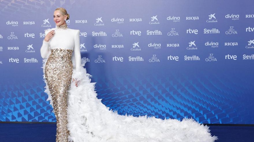 La actriz Belén Rueda, en la alfombra roja de los Goya 2023