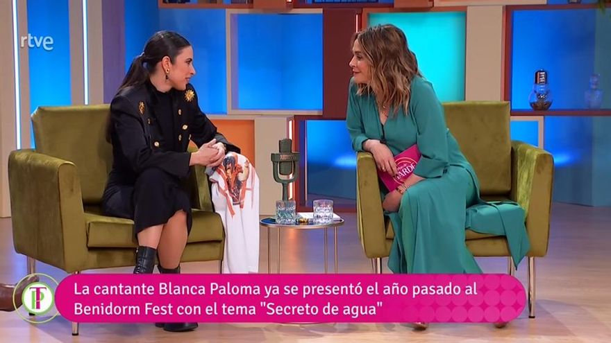 Blanca Paloma tuvo que evitar hasta tres preguntas íntimas en TVE, ante la insistencia de Toñi Moreno