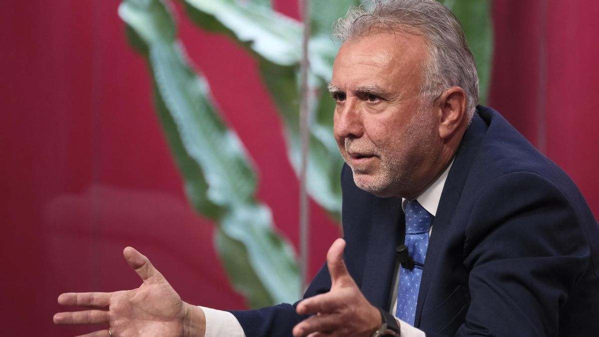 El ministro de Política Territorial, Ángel Víctor Torres, ha intervenido este lunes en el foro informativo que organiza el diario 'Canarias 7'. EFE/Ángel Medina G.