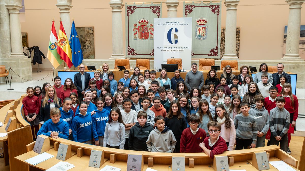 Lectura de la Constitución por parte del alumnado de Primaria de La Rioja