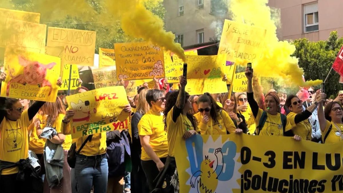 Seguimiento del 90 por ciento en la huelga de escuelas infantiles: "El 0-3 también es educación"