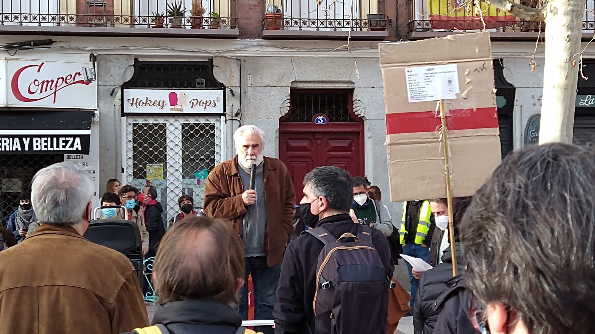Concentración Casa Cultura - turno de palabra