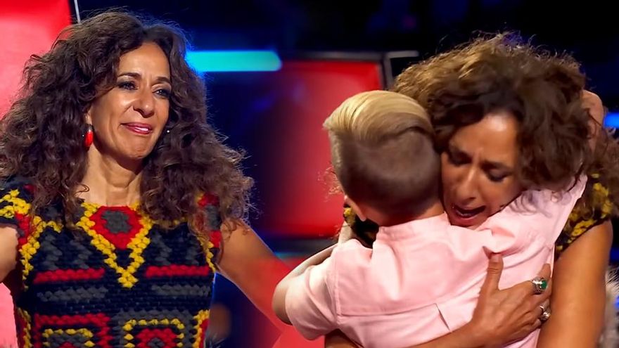 Rosario rompió a llorar en 'La Voz Kids' ante un concursante que se bloqueó por la emoción