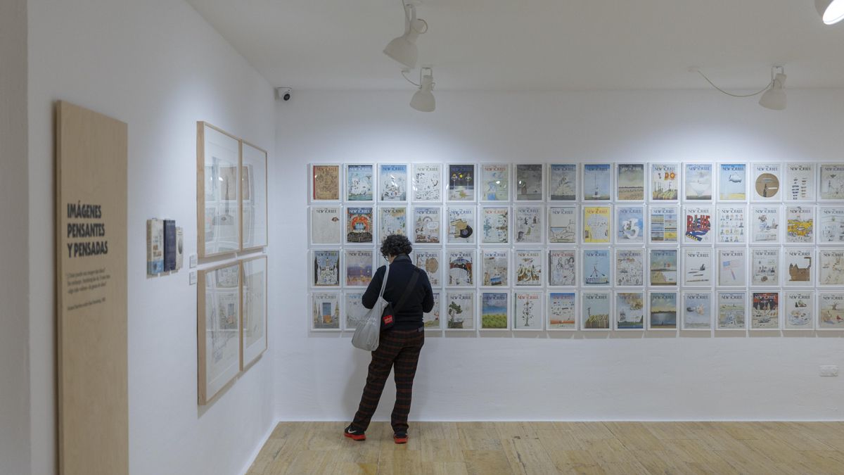 Interior de la exposición 'Saul Steinberg, artista'