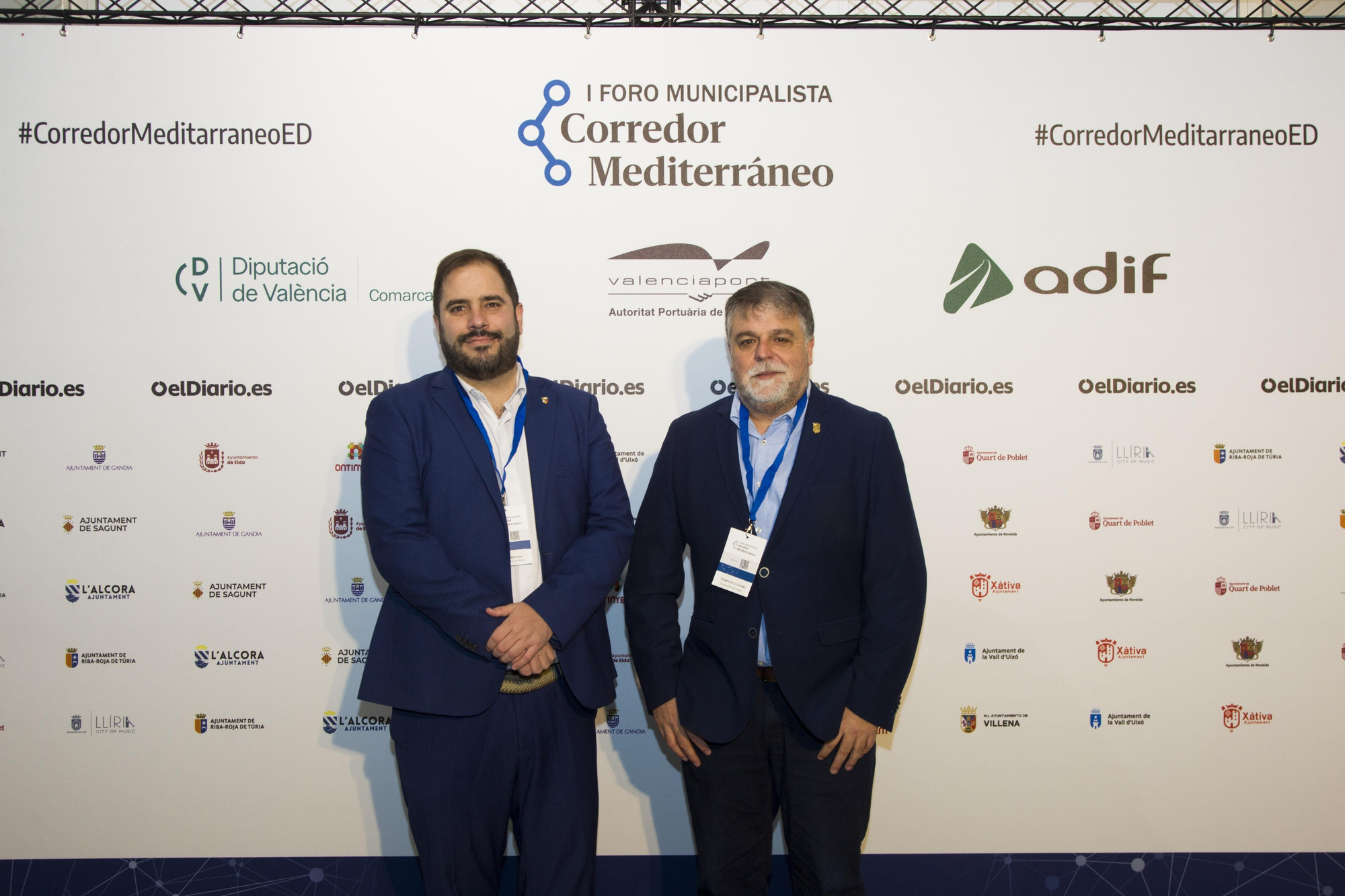 Javier Martínez, concejal de Urbanismo e Industria, y Fulgencio Cerdán, alcalde de Villena.