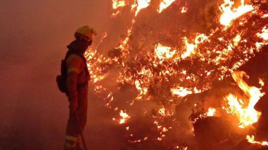 Incendio en Arico