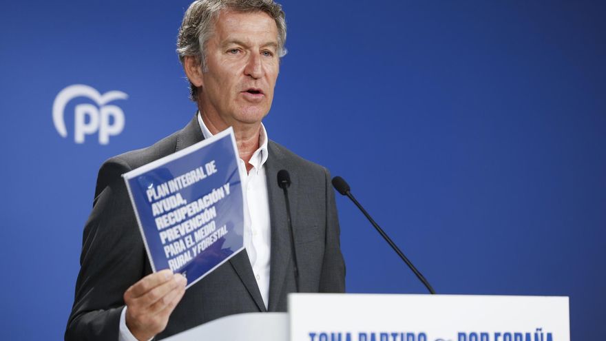 Feijóo proposes to create a "pyromaniac register" and the use of "Telematic bracelets" to the convicted