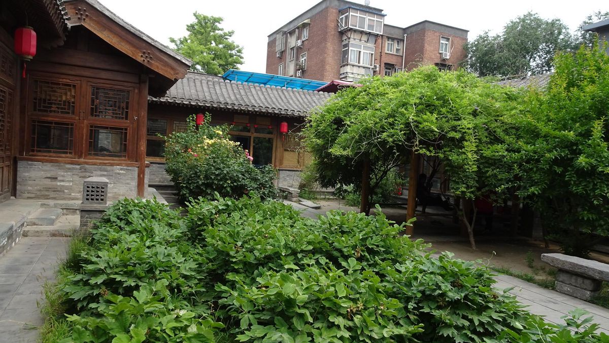 Patio del Museo del Hutong de Shijia. En esta casa tradicional 'siheyuan' vivió la escritora Ling Shuhua, una de las renovadoras de la literatura china del siglo XX.