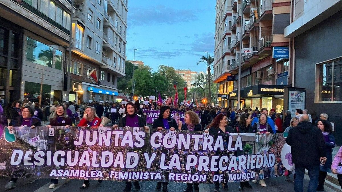 La marcha, en Murcia.