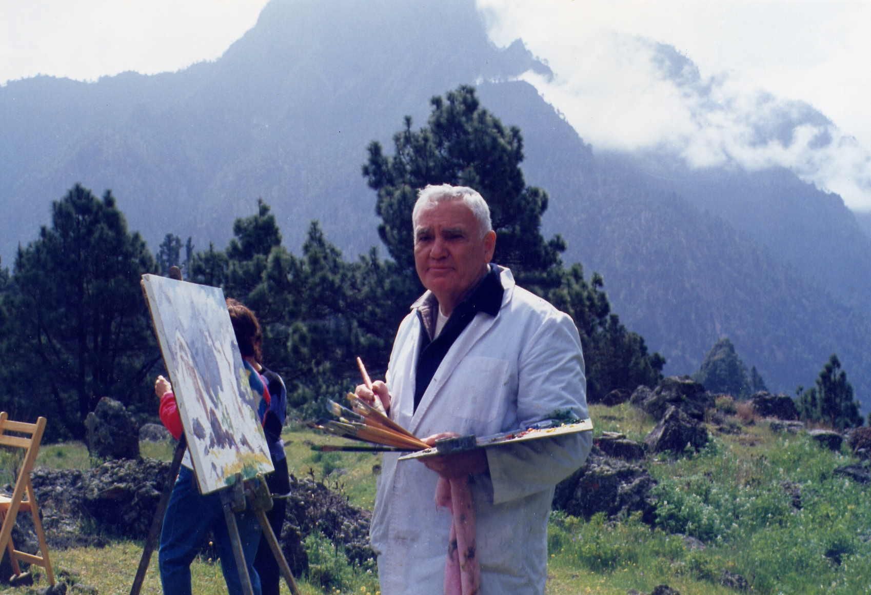 El Maestro Quico disfrutando de 'SU' Caldera de Taburiente.