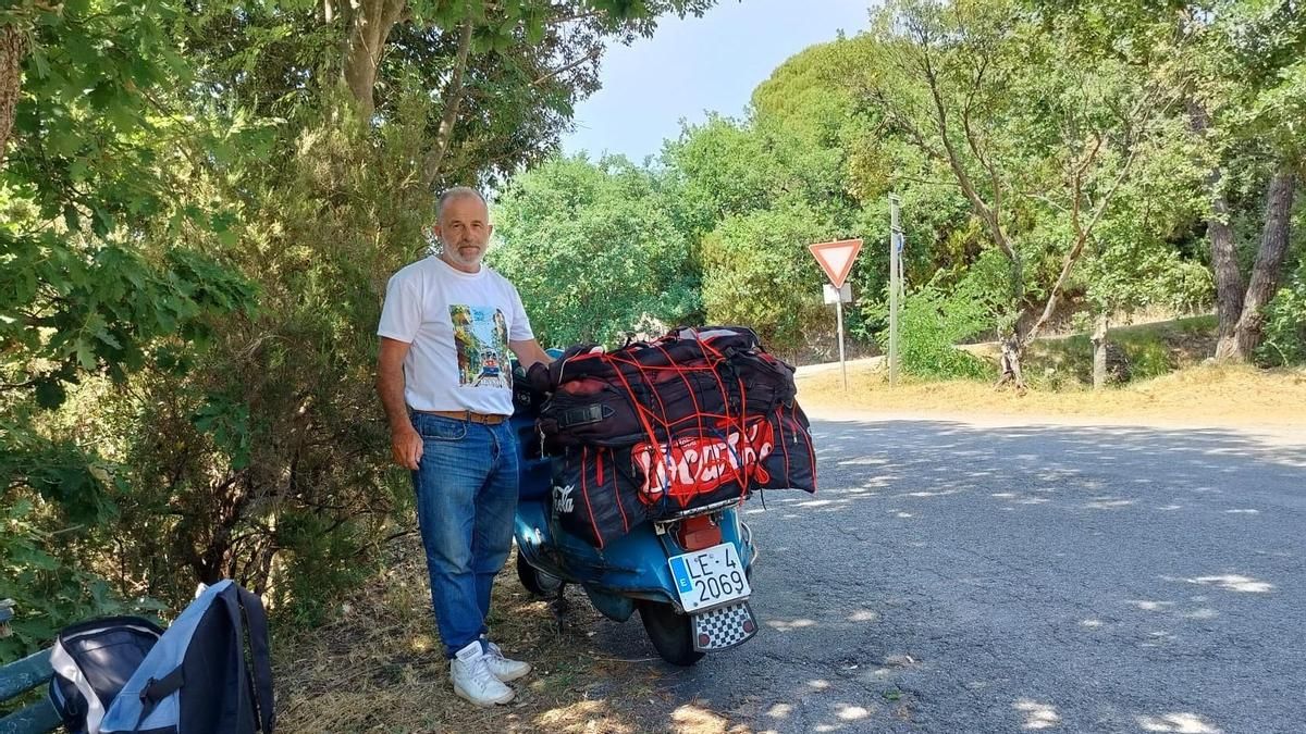 El singular viaje de 2.400 kilómetros entre Ponferrada y Roma para celebrar los 80 años de la marca Vespa