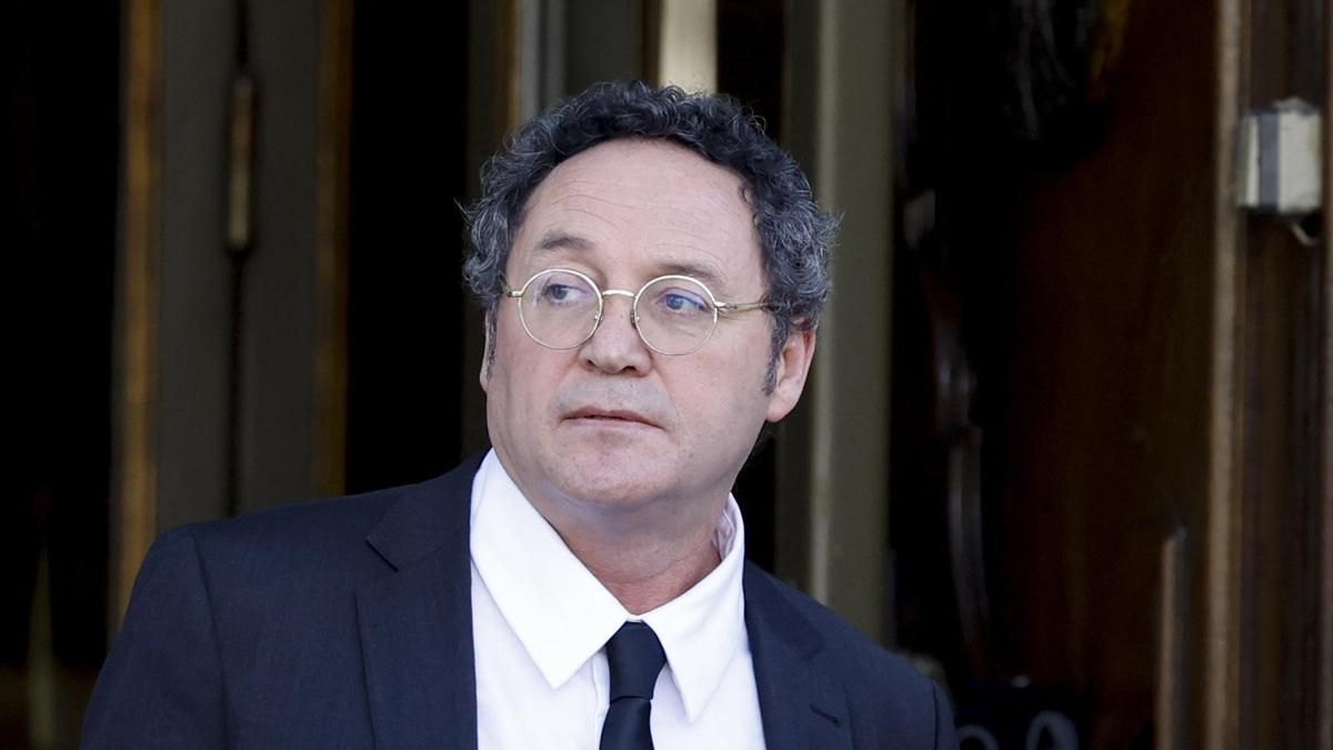 El fiscal general saliendo del Tribunal Supremo.