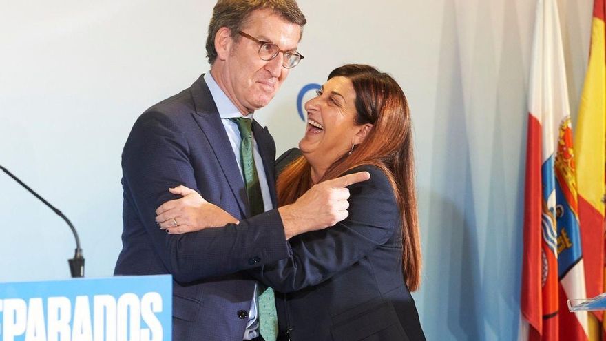 Feijóo y Buruaga en un reciente acto del PP en Cantabria.