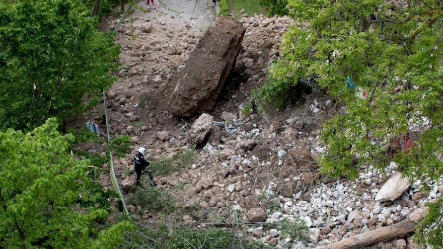 El Consorcio de Cuenca declara "de emergencia" las obras para estabilizar la calle Canónigos tras su derrumbe