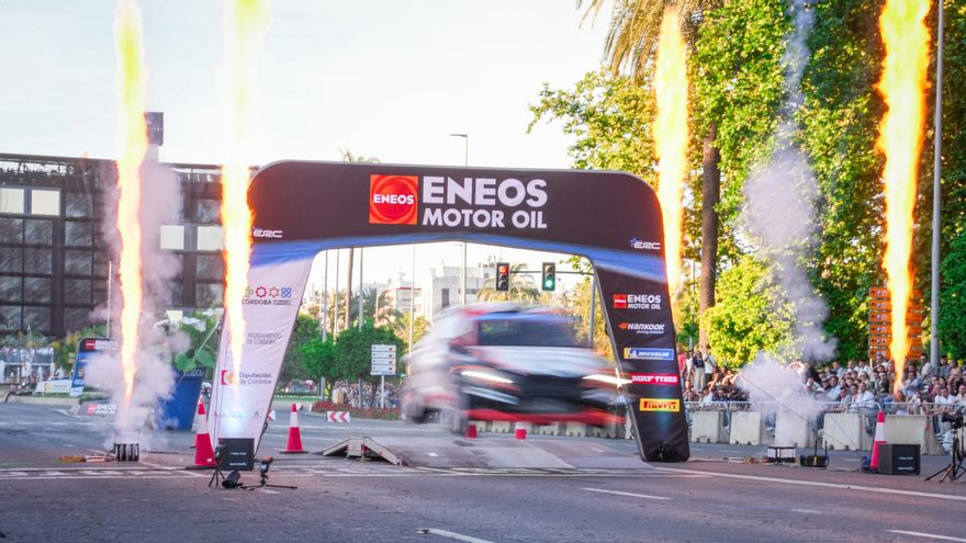 Las imágenes del tramo urbano del Rally Sierra Morena