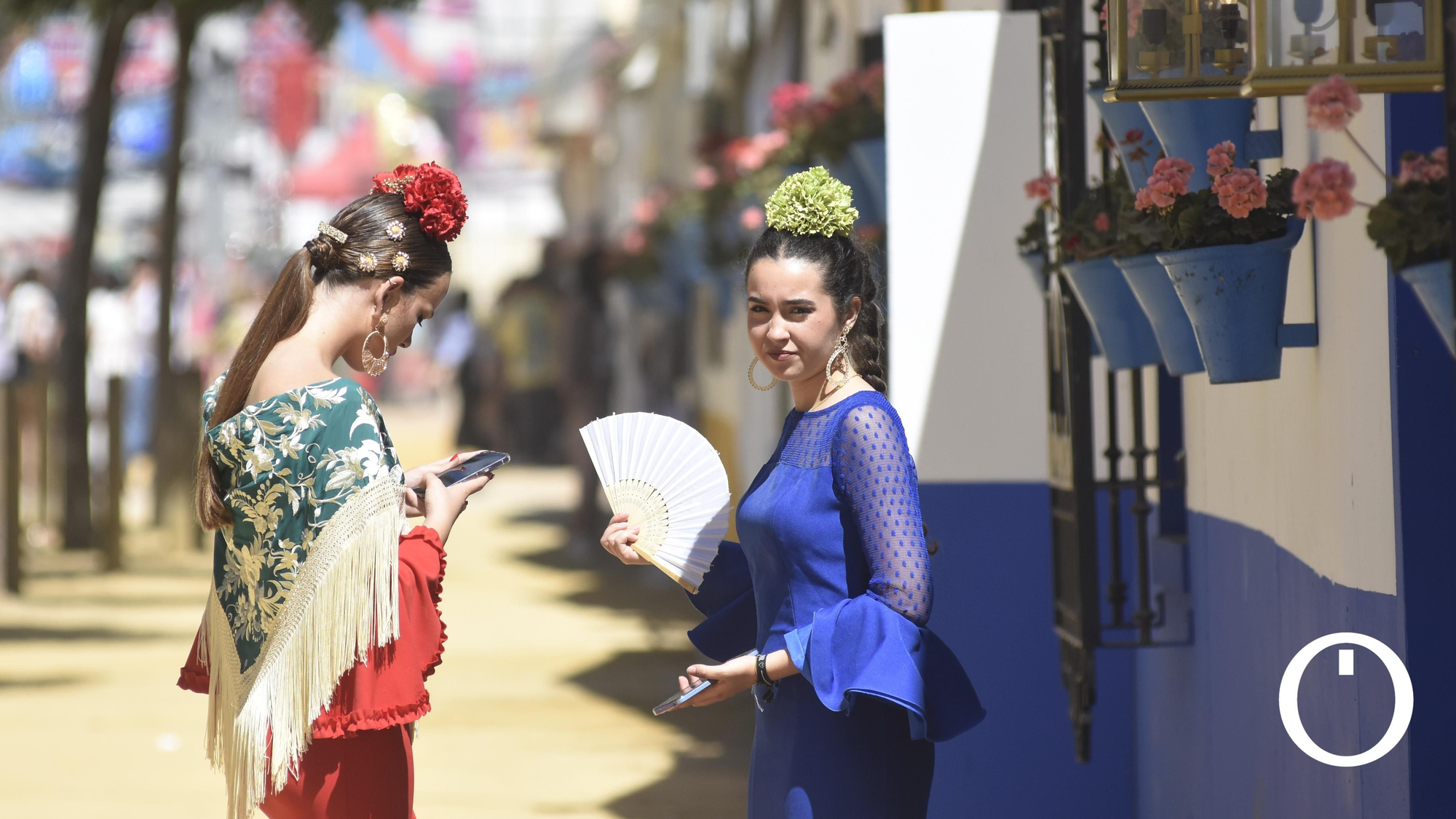 Ambiente de domingo en la feria