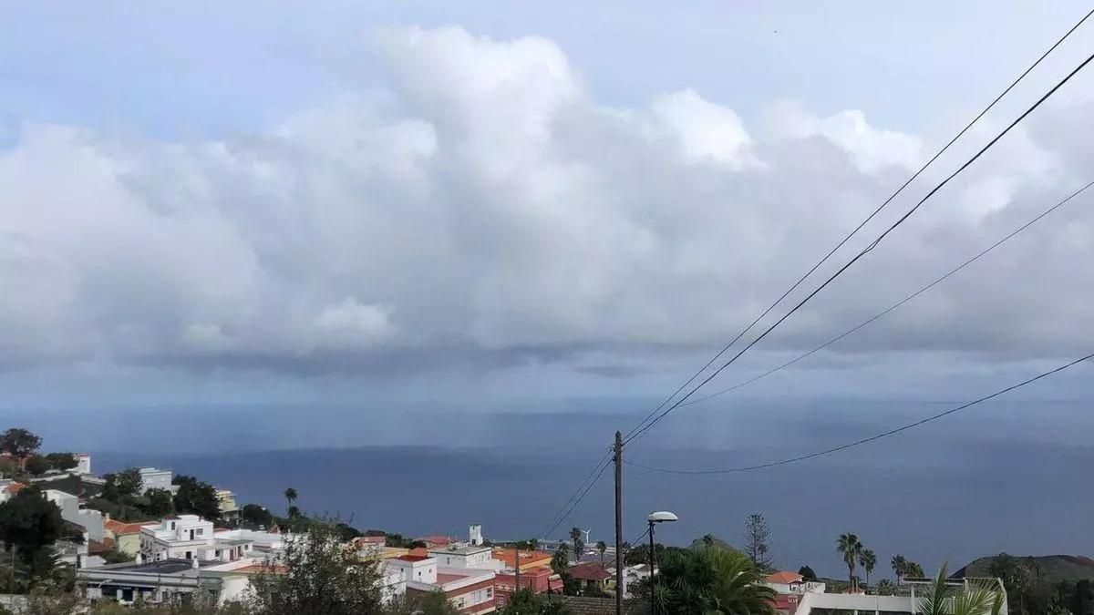 Lluvias este domingo en el norte y este de La Palma