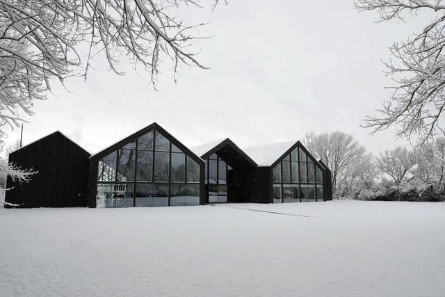 Fundación Cerezales Antonino y Cinia bajo la nieve