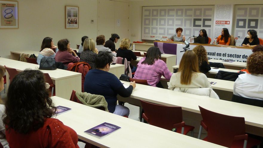 CCOO organizó un encuentro con las delegadas sindicales del sector de Ayuda a Domicilio tras la presentación del estudio pionero en España sobre el acoso sexual laboral en este sector