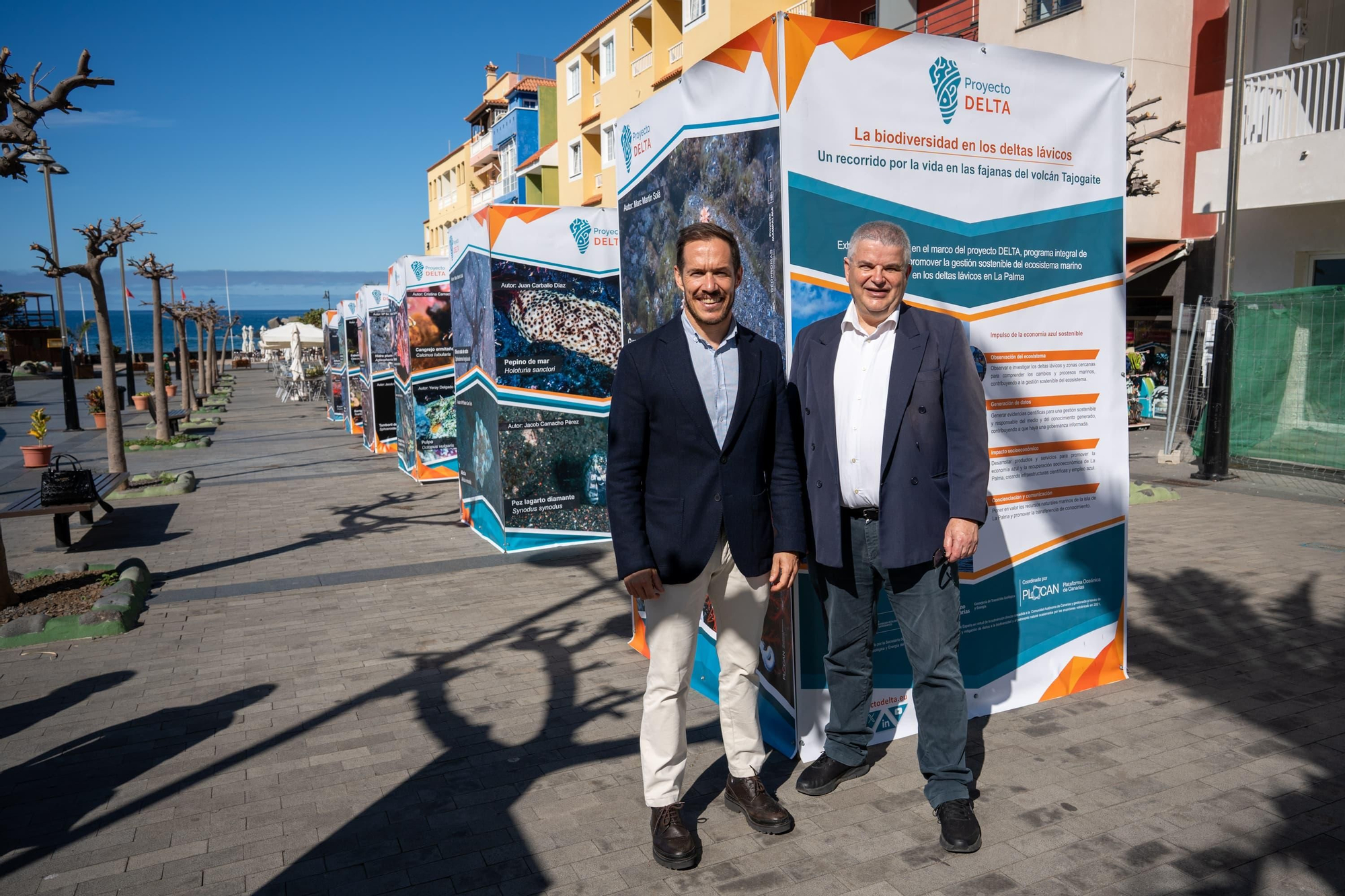 Inauguración de la  exposición de 'La biodiversidad en los deltas lávicos'  en el barrio de El Puerto de Tazacorte.