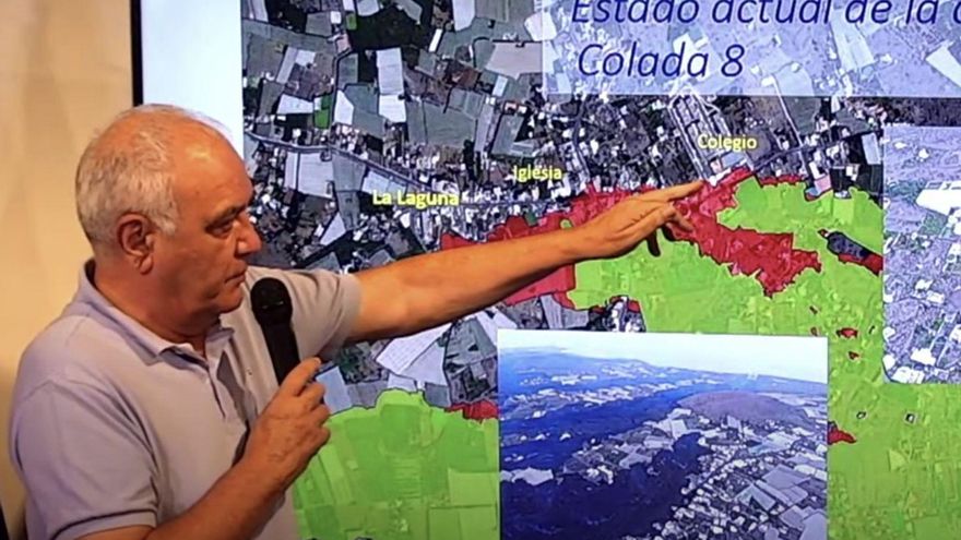 Las coladas se frenan en el casco de La Laguna, "aunque siguen recibiendo mucho aporte lávico"