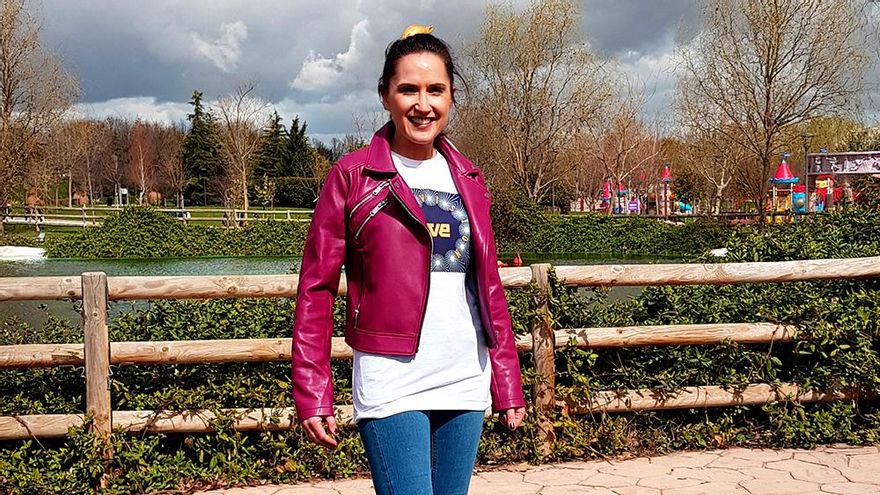 Virginia Díaz, en la grabación de los especiales de Cachitos por Eurovisión 2018