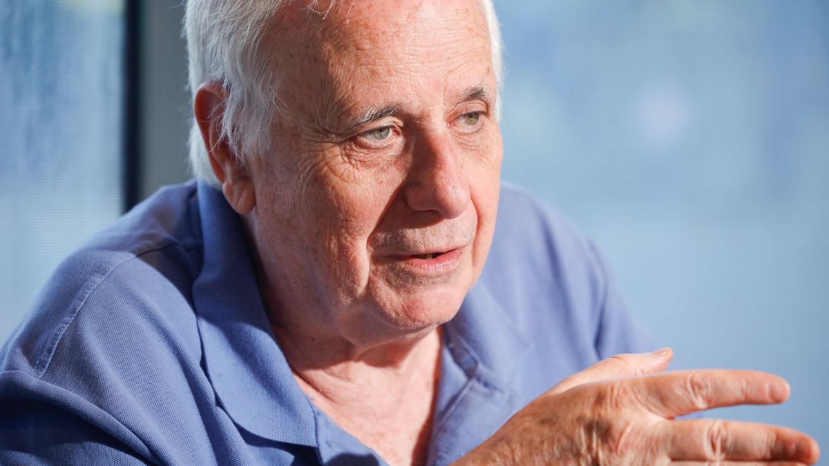 El historiador israelí Ilan Pappé durante una visita en Barcelona donde participó en una de las charlas de la Fira Literal / Kike Rincón