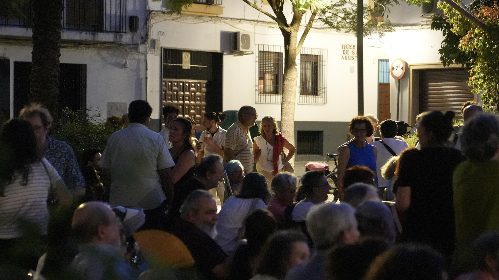Proyección de cine simbólica en la plaza San Agustín