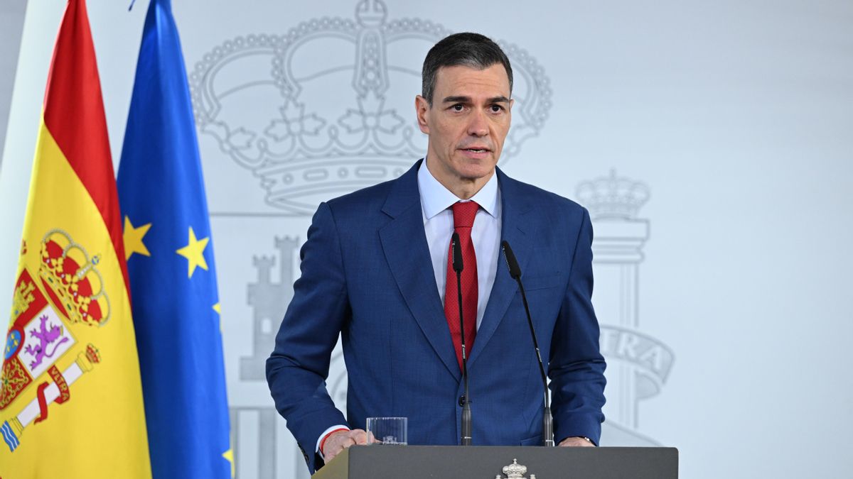 Sánchez, durante la comparecencia