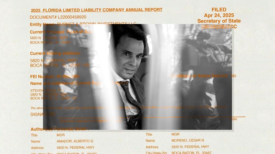 Burnet & Brown, la empresa de la pareja de Ayuso en Florida que remite a su identidad falsa en Quirón