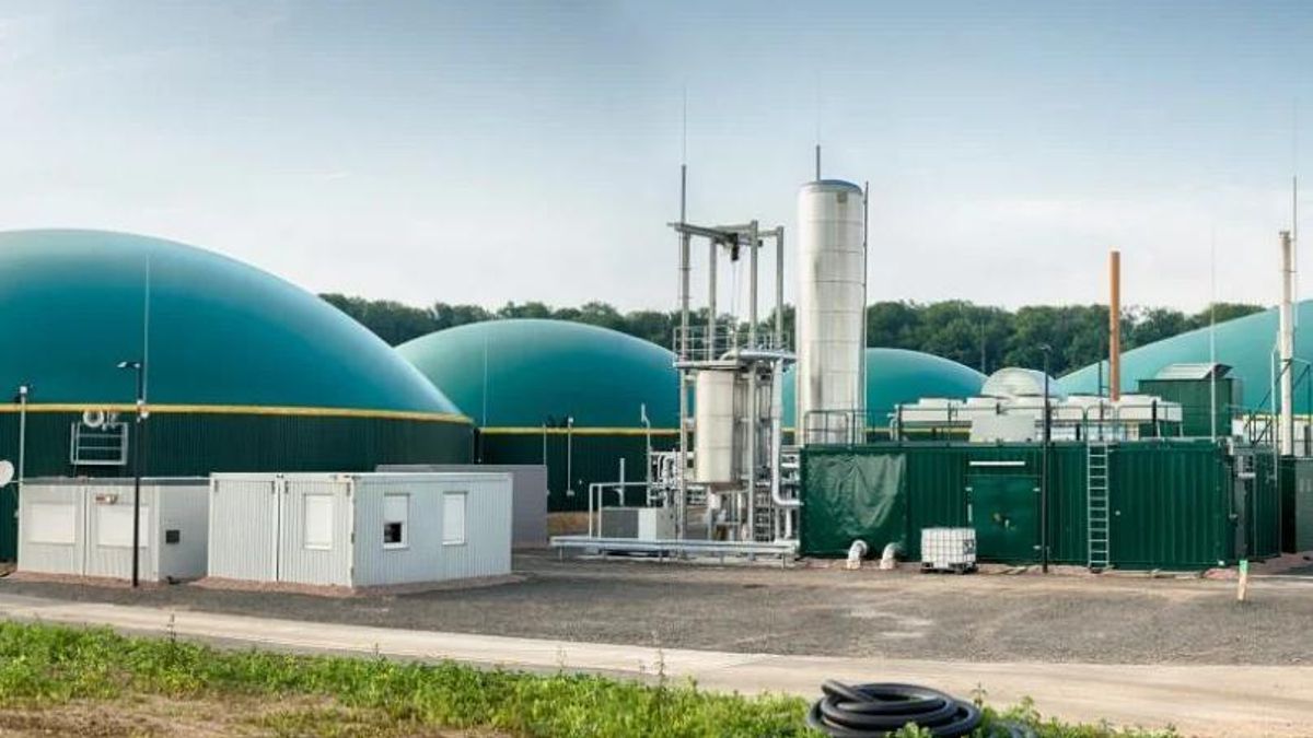 Una planta de biometano en imagen de archivo