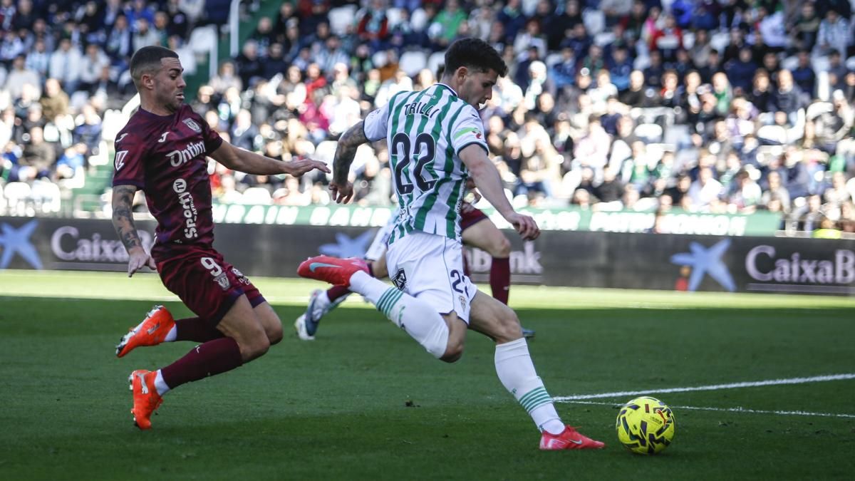 Trilli, en su debut en El Arcángel en el Córdoba CF - CD Leganés