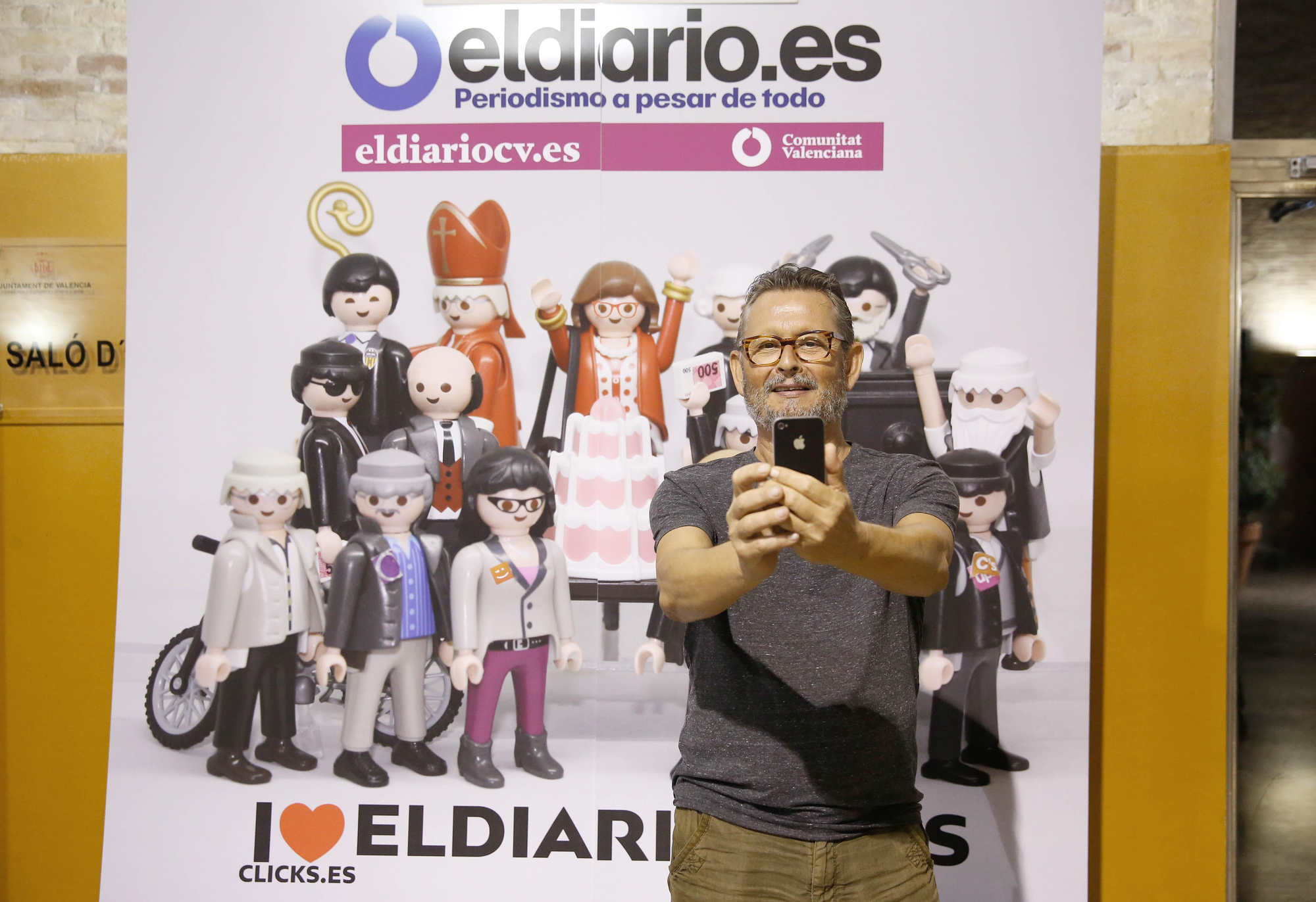 Alguno de los asistentes al acto