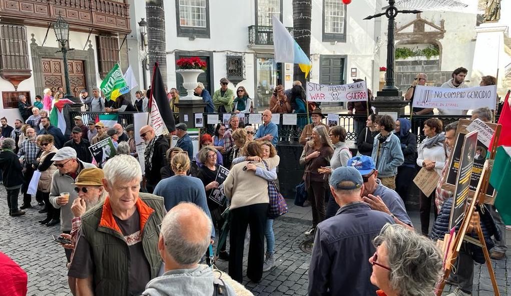 Concentración de apoyo al pueblo palestino. LA PALMA AHORA