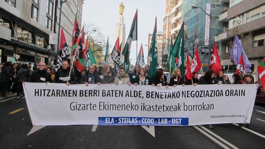 CCOO critica la inyección millonaria a la concertada en Euskadi y LAB pide el final de las cuotas educativas