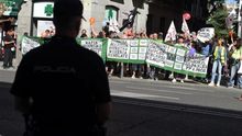 Concentración de vigilantes contra Marsegur.