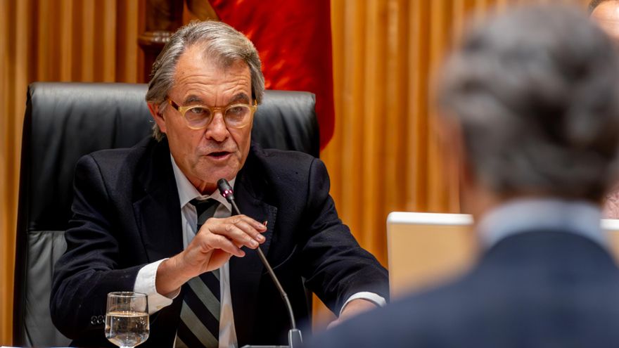 El expresidente de la Generalitat de Cataluña Artur Mas en el Congreso ante la comisión que investiga la conocida como Operación Cataluña