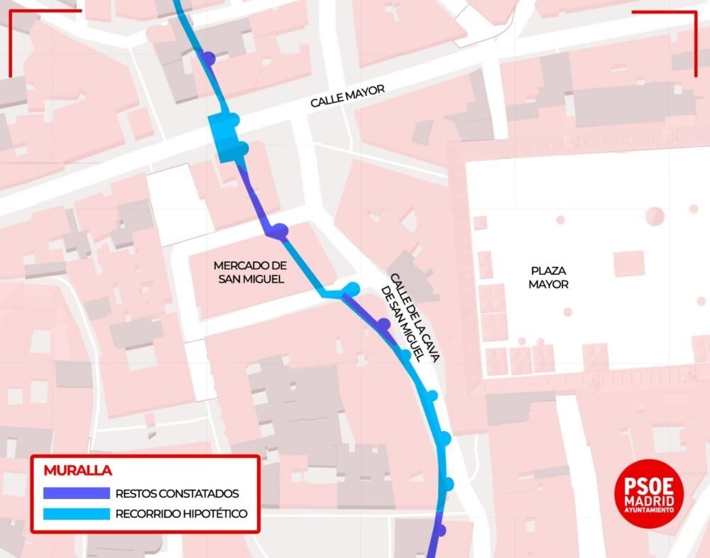 Posible paso de la muralla bajo el Mercado de San Isidro 2