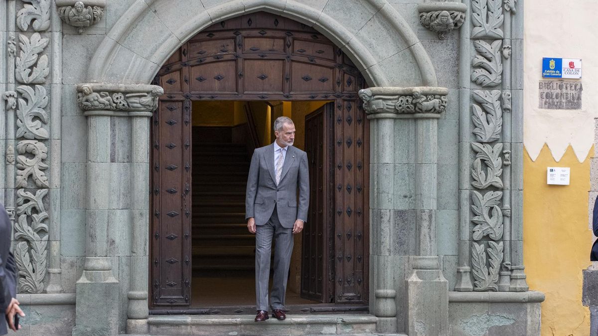 El Rey Felipe VI, durante una visita a Las Palmas de Gran Canaria en 2024.