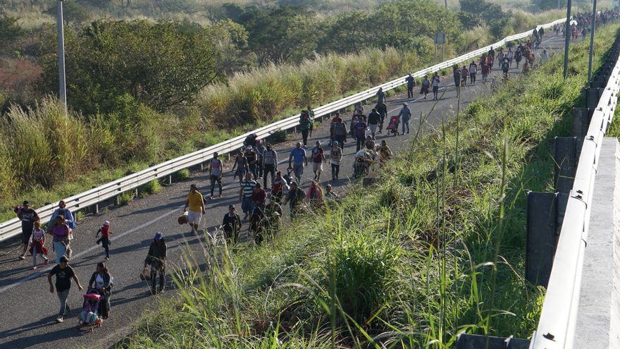 Gobierno mexicano desconoce si caravana migrante llegará a Ciudad de México