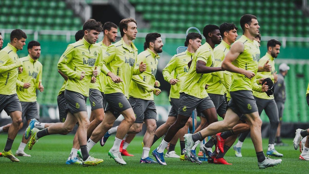 Entrenamiento en El Sardinero.
