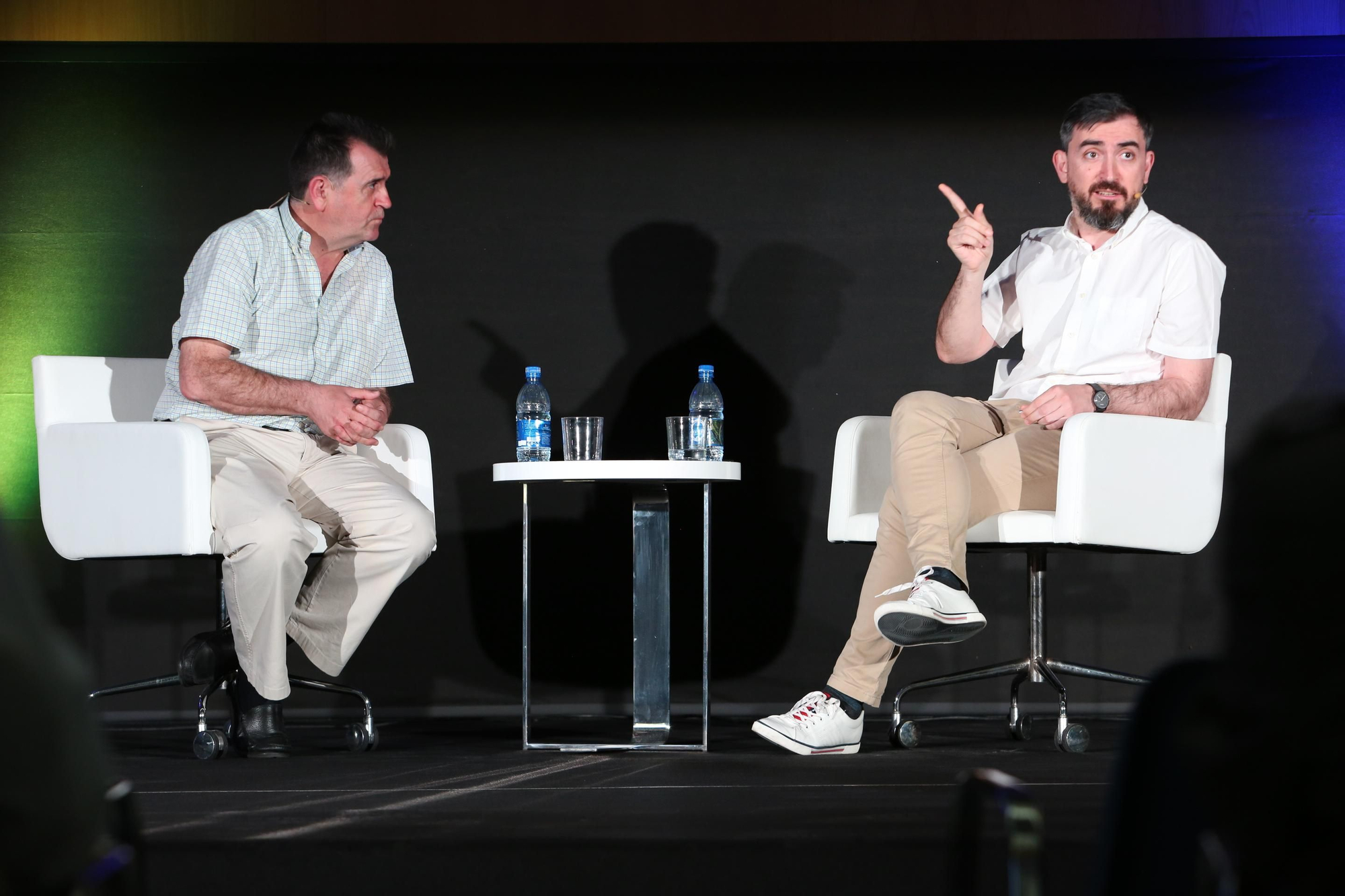 Arsenio Escolar e Ignacio Escolar. (Alejandro Ramos).