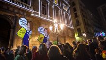 Manifestación en defensa del modelo de inmersión lingüística coincidiendo con la tramitación de la LOMCE. / Carmen Secanella