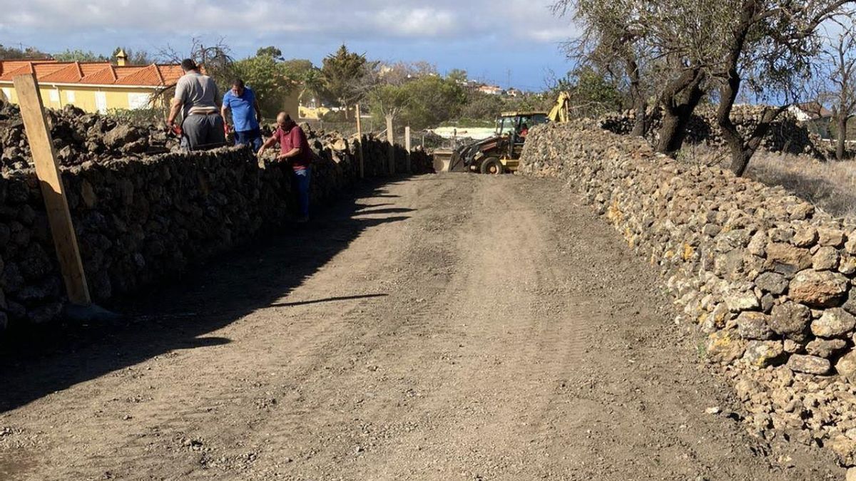 Obras de mejoras  en el Camino de Cueva Negra.
