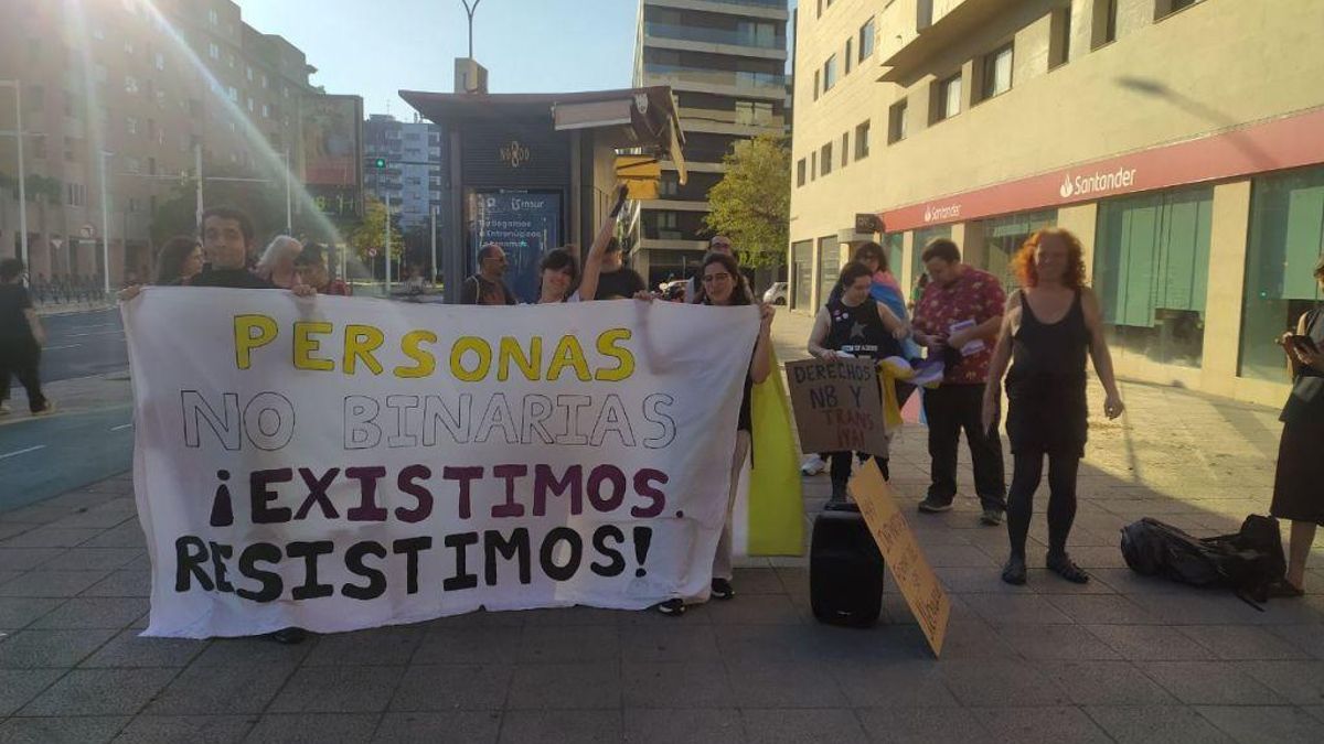 Primera movilización de personas no binarias en España para denunciar su falta de reconocimiento
