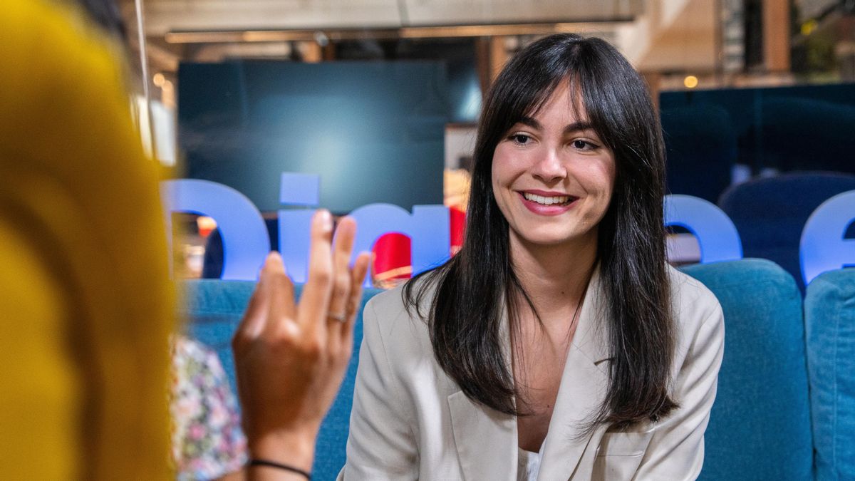 Beatriz de Silva, durante la entrevista en la redacción de elDiario.es