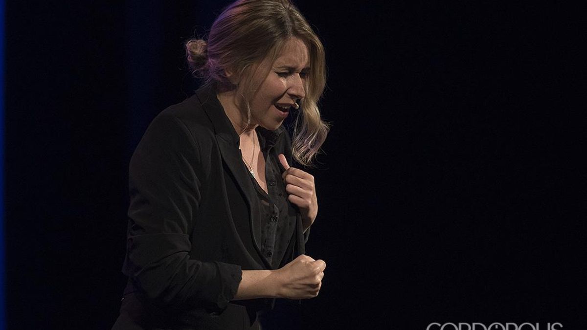 Rocío Márquez en la presentación de 'Daño', de Antonio Manuel, en Cosmpoética | TONI BLANCO